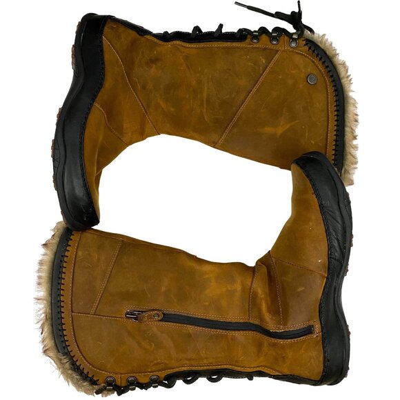 The North Face Janey Waterproof Suede Leather Lace Up Insulated Boots Womens 5.5 - Picture 4 of 10